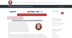 Desktop Screenshot of personalinjurywarriors.com